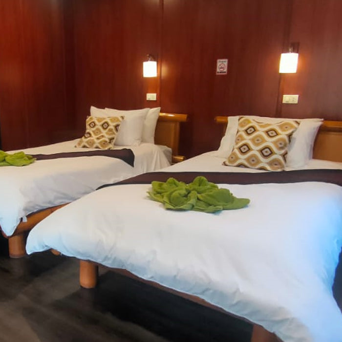 Twin Bed Bungalow No 2 Traditional Lao Style with breakfast
