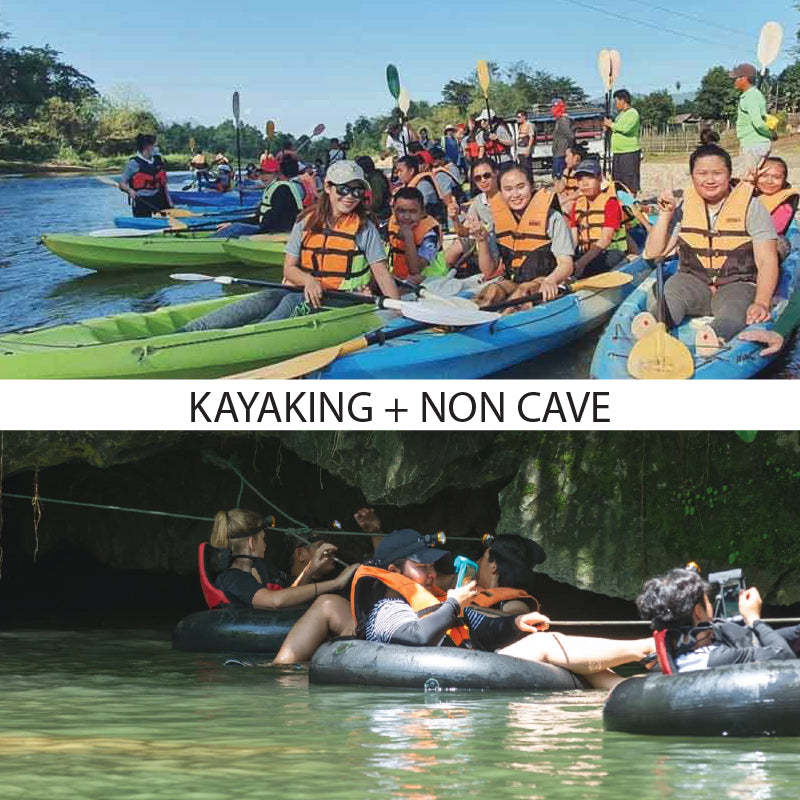 KAYAKING + NON CAVE half day tour